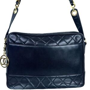CHANEL CC LAMBSKIN CROSSBODY SHOULDER BAG